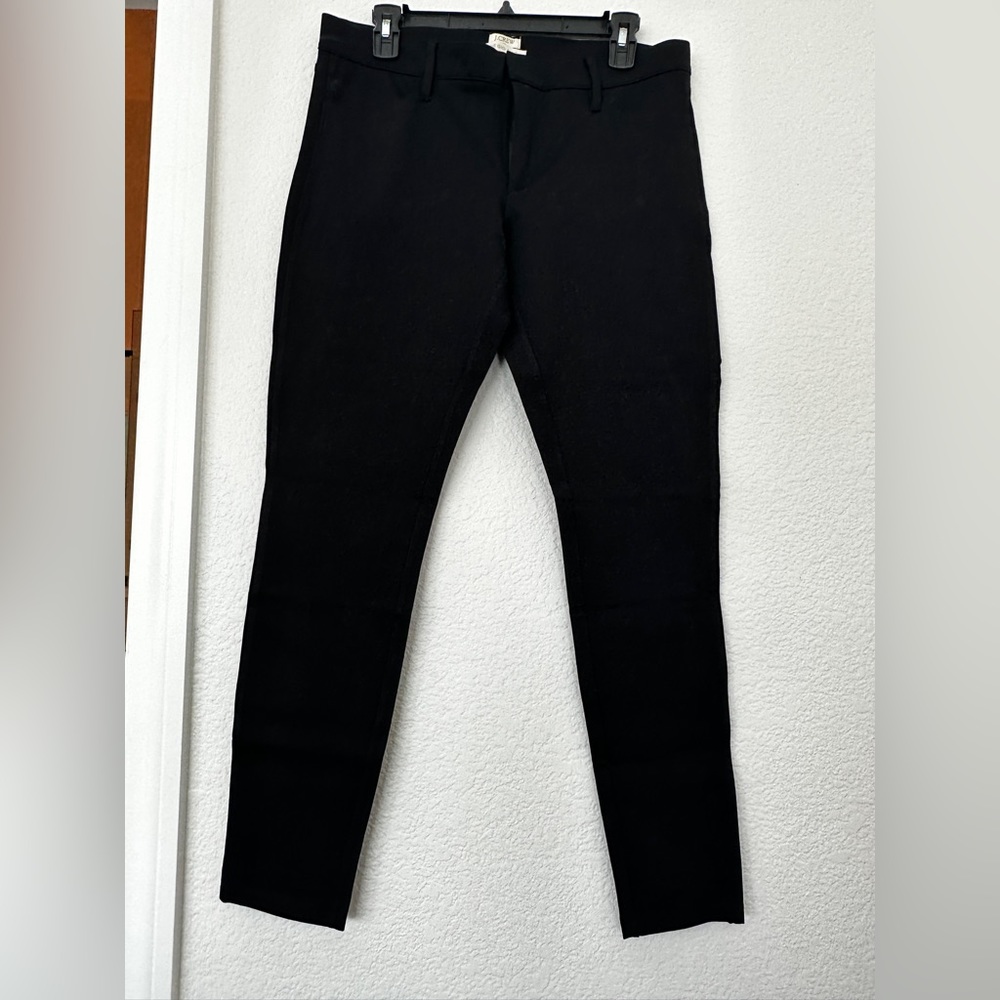 J Crew Gigi Black Ponte Skinny Pant